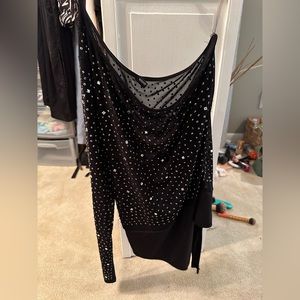 Bedazzled One Sleeve Body Suit